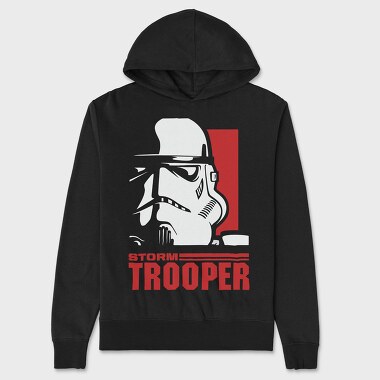 Stormtrooper Red, Hanorac Oversize Barbati (Unisex)