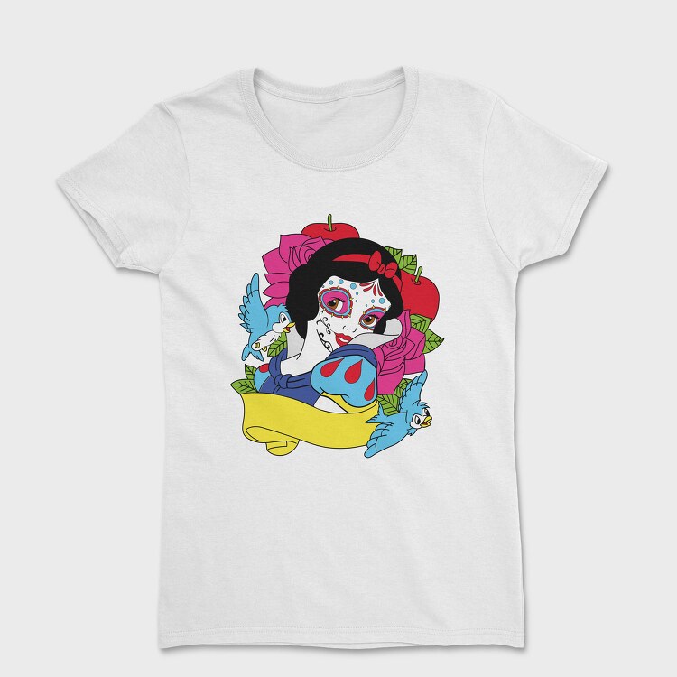 Sugar Skull Snow White, Tricou Femei