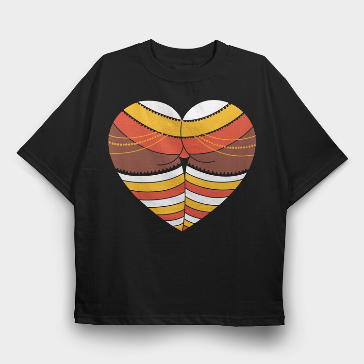Sunset Waves, Tricou Oversize Barbati (Unisex)