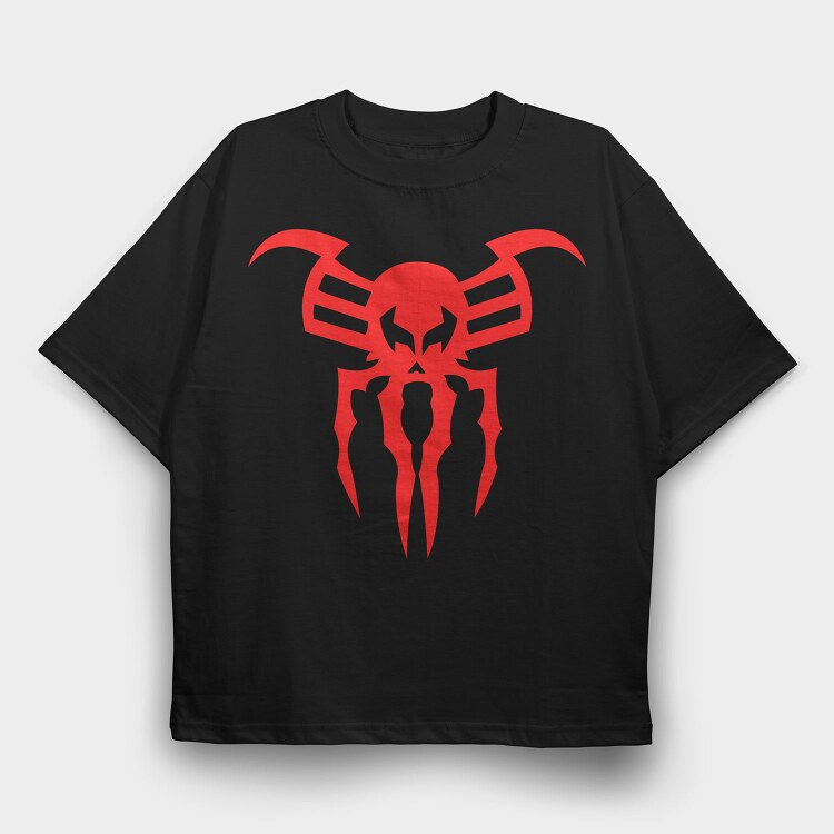 Spiderman Symbiote Mask, Tricou Oversize Barbati (Unisex)