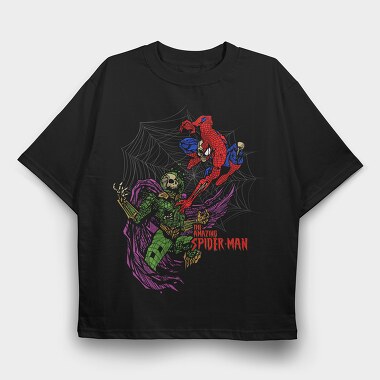 Spiderman Web Art, Tricou Oversize Barbati (Unisex)