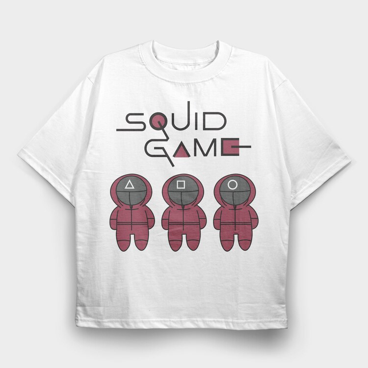 Squid Game Squad, Tricou Oversize Barbati (Unisex)