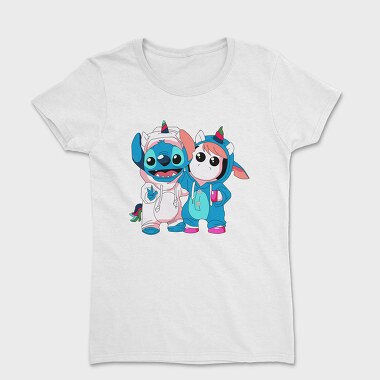Stitch Unicorn Hoodie, Tricou Femei