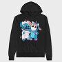 Stitch Unicorn Hoodie, Hanorac Oversize Barbati (Unisex)