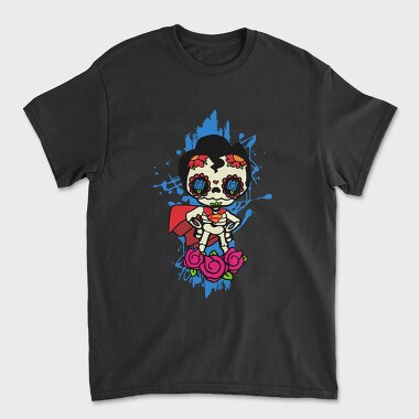Sugar Skull Superhero, Tricou Barbati (Unisex)