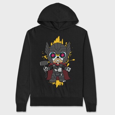 Sugar Skull Thor, Hanorac Oversize Barbati (Unisex)
