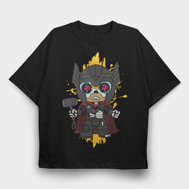 Sugar Skull Thor, Tricou Oversize Barbati (Unisex)