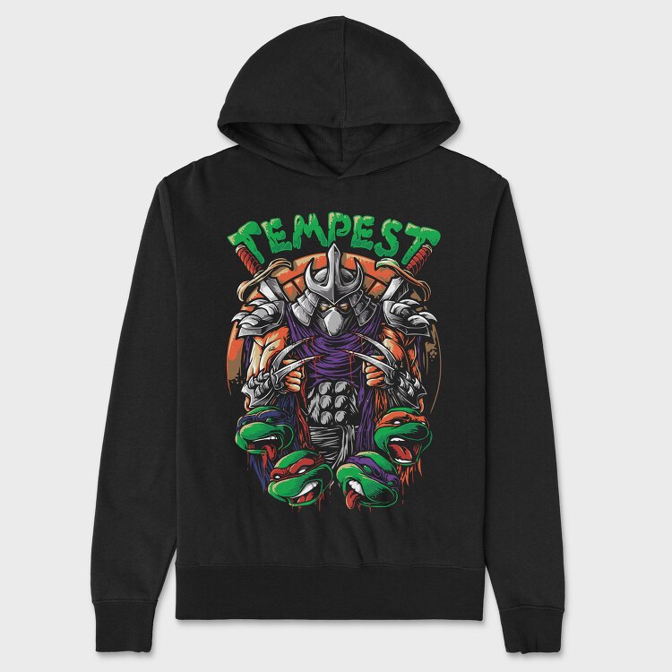 Tempest Skull, Hanorac Oversize Barbati (Unisex)