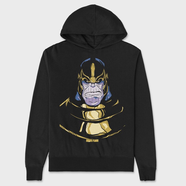 Thanos Face Mask, Hanorac Oversize Barbati (Unisex)