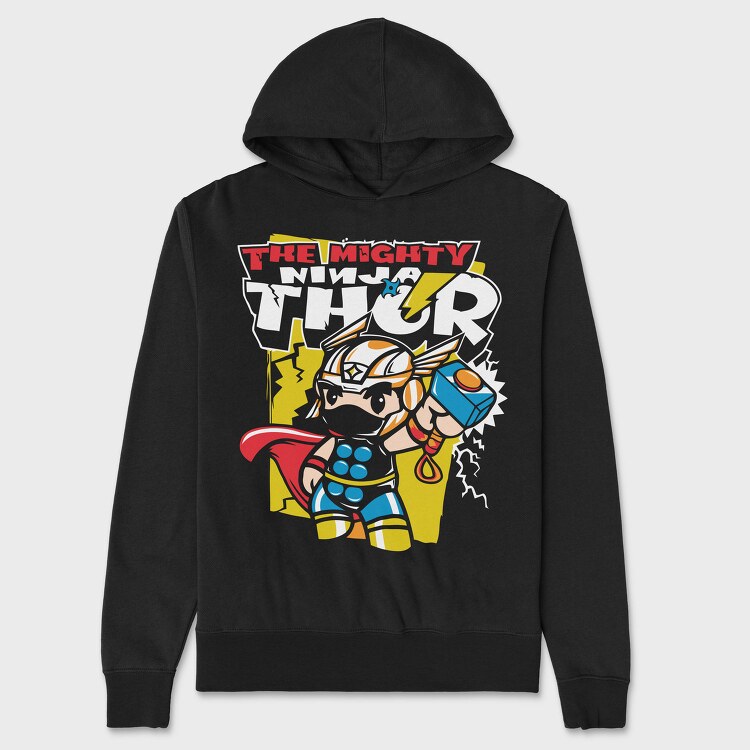 The Mighty Thunder Fox, Hanorac Oversize Barbati (Unisex)