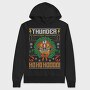 Thunder Ho Ho Ho, Hanorac Oversize Barbati (Unisex)