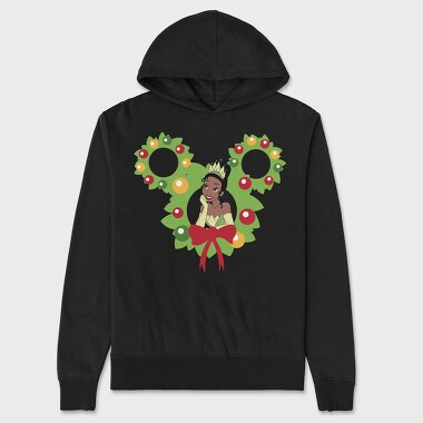 Tiana Holiday Wreath, Hanorac Oversize Barbati (Unisex)