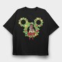 Tiana Holiday Wreath, Tricou Oversize Barbati (Unisex)