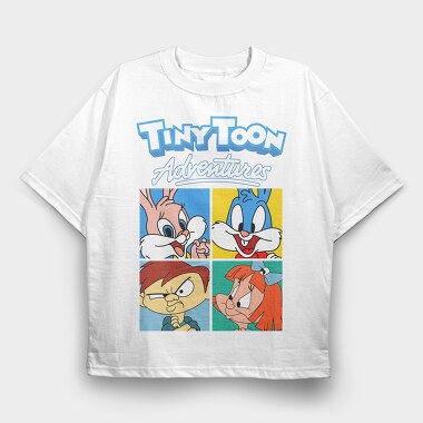 Tinytoon Adventures, Tricou Oversize Barbati (Unisex)
