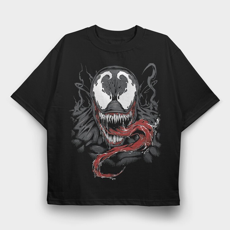 Venomous Grin 1, Tricou Oversize Barbati (Unisex)