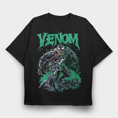 Venomous Splash, Tricou Oversize Barbati (Unisex)