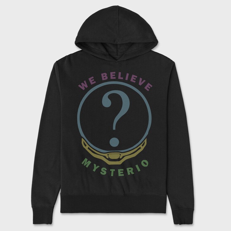 We Believe Mystery, Hanorac Oversize Barbati (Unisex)