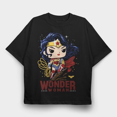 Wonder Woman Wonder, Tricou Oversize Barbati (Unisex)