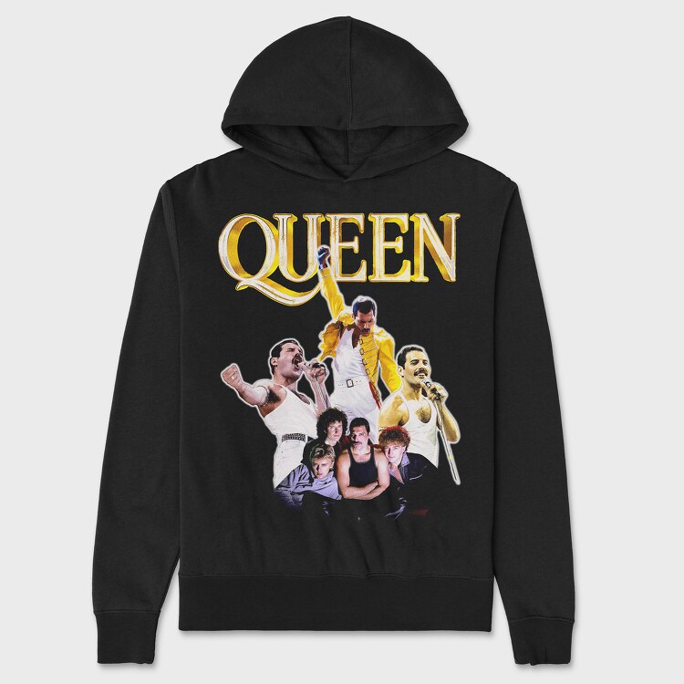 Queen 4, Hanorac Oversize Barbati (Unisex)