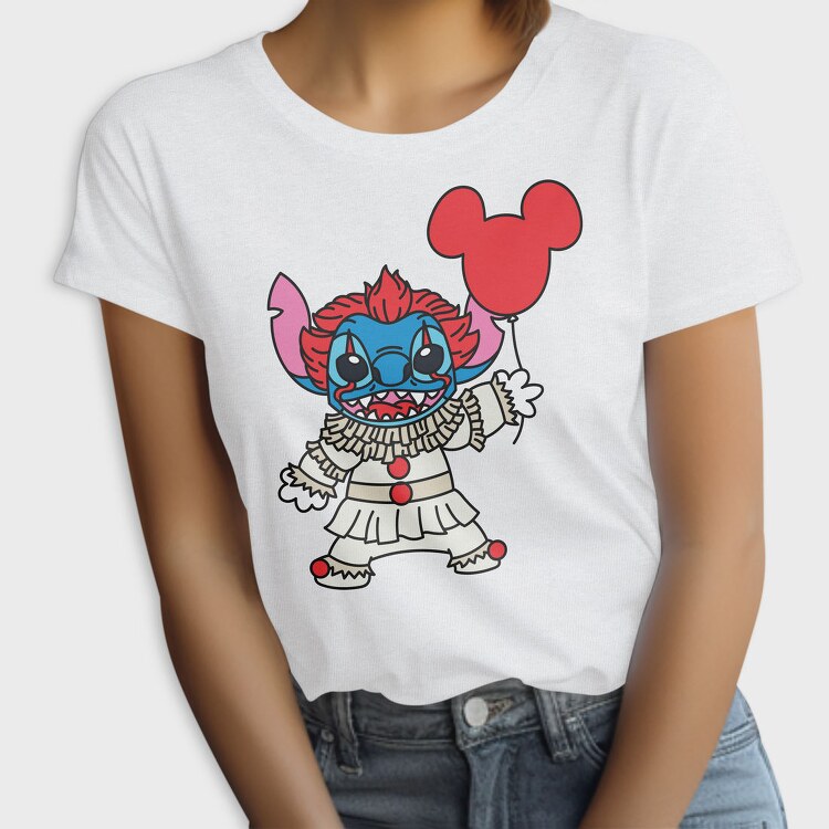Stitch Clown Balloon, Tricou Femei