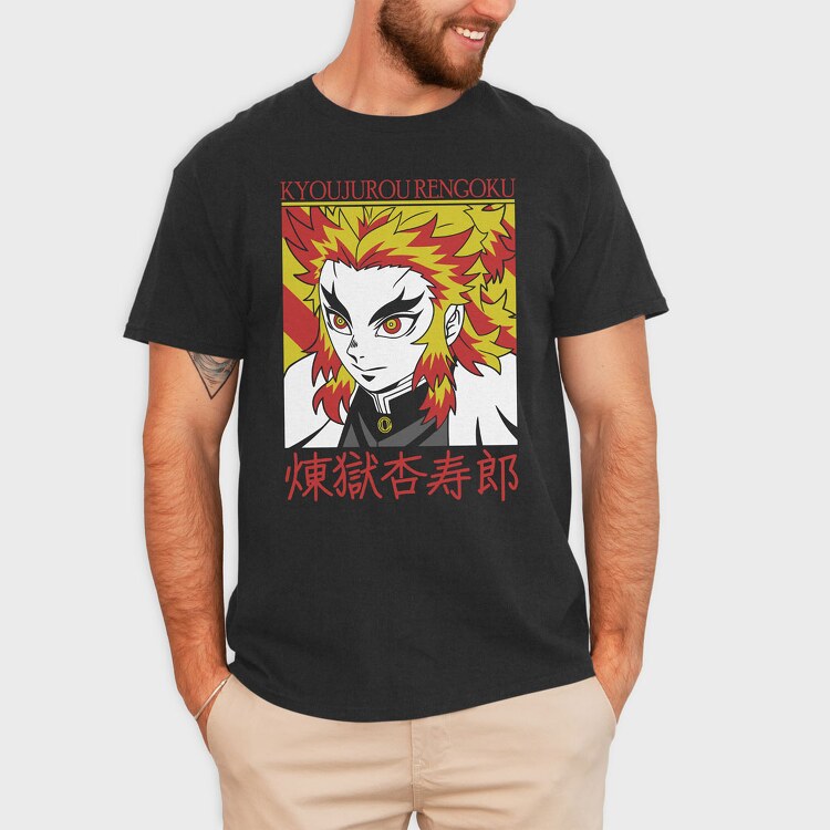 Kyojuro Rengoku, Tricou Barbati (Unisex)