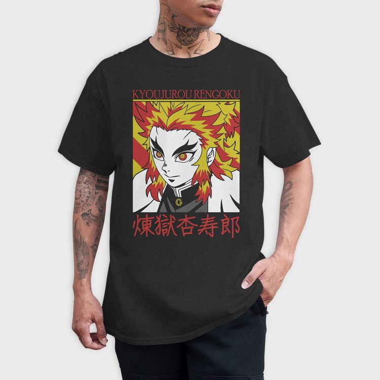Kyojuro Rengoku, Tricou Barbati (Unisex)