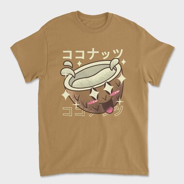 Tricou Barbati (Unisex), Coconut Crazy Kawaii