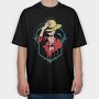 Straw Hat Hero, Tricou Oversize Barbati (Unisex)