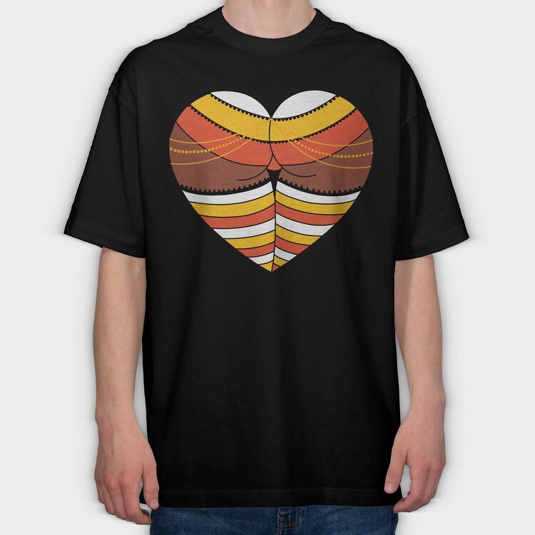 Sunset Waves, Tricou Oversize Barbati (Unisex)