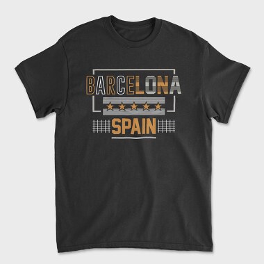 Barcelona, Tricou Barbati (Unisex)