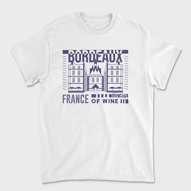 Bordeaux, Tricou Barbati (Unisex)