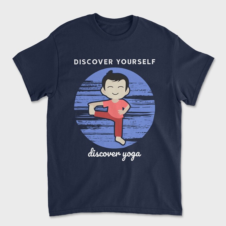 Discover Yourself Discover Yoga, Tricou Barbati (Unisex)