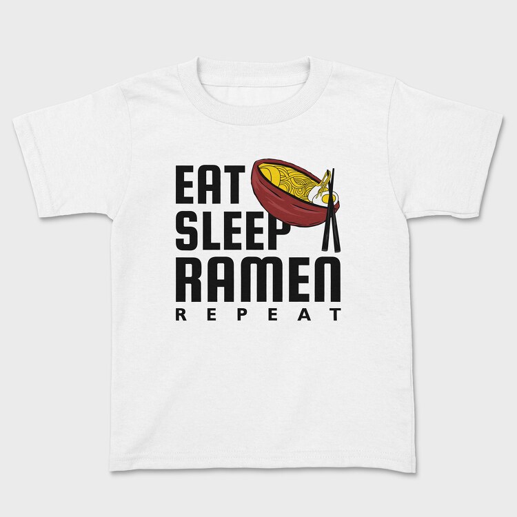 Eat Sleep Ramen Repeat, Tricou Copii