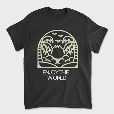 Enjoy the World, Tricou Barbati (Unisex)