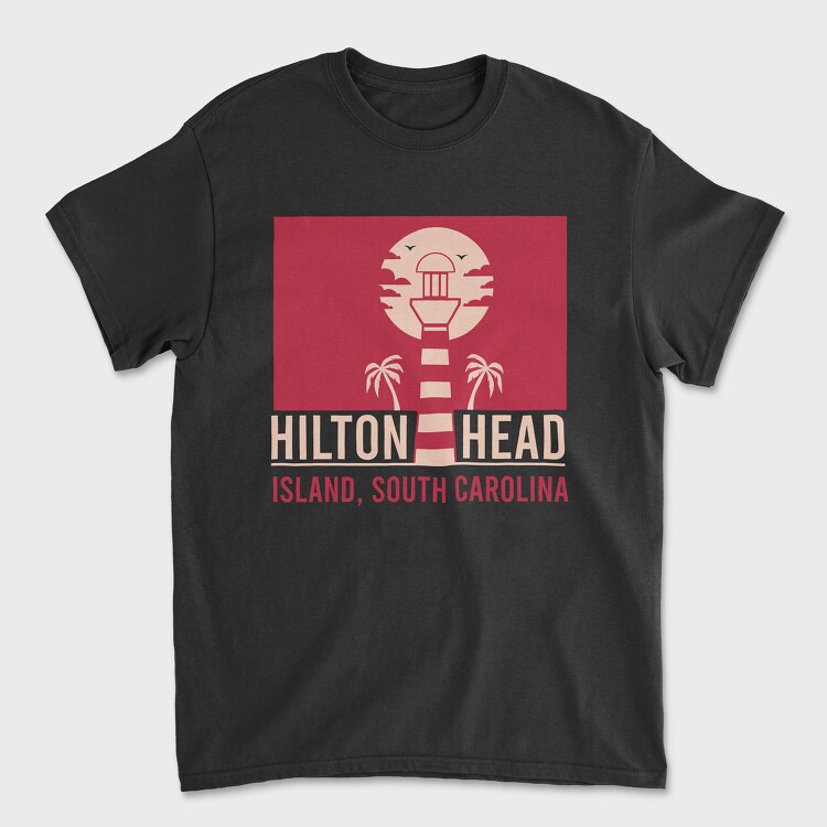 Hilton Head Island, Tricou Barbati (Unisex)