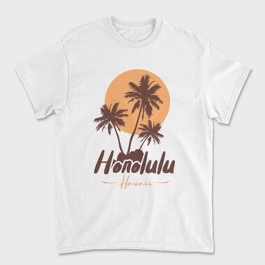 Honolulu, Tricou Barbati (Unisex)