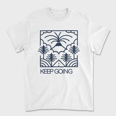 Keep Going, Tricou Barbati (Unisex)