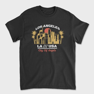 Los Angeles, Tricou Barbati (Unisex)