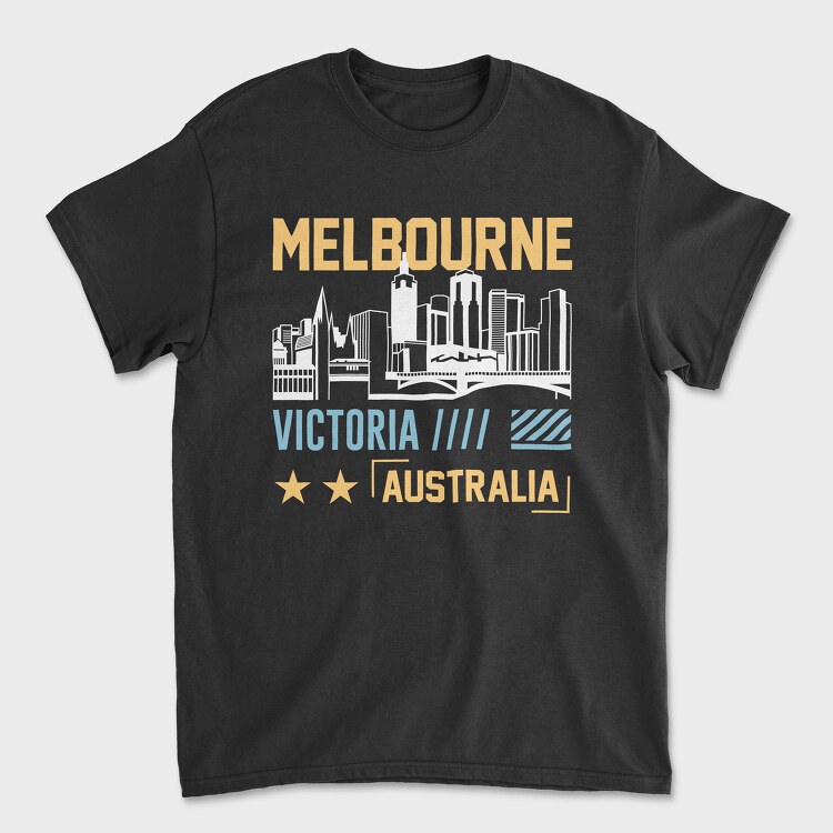 Melbourne, Tricou Barbati (Unisex)