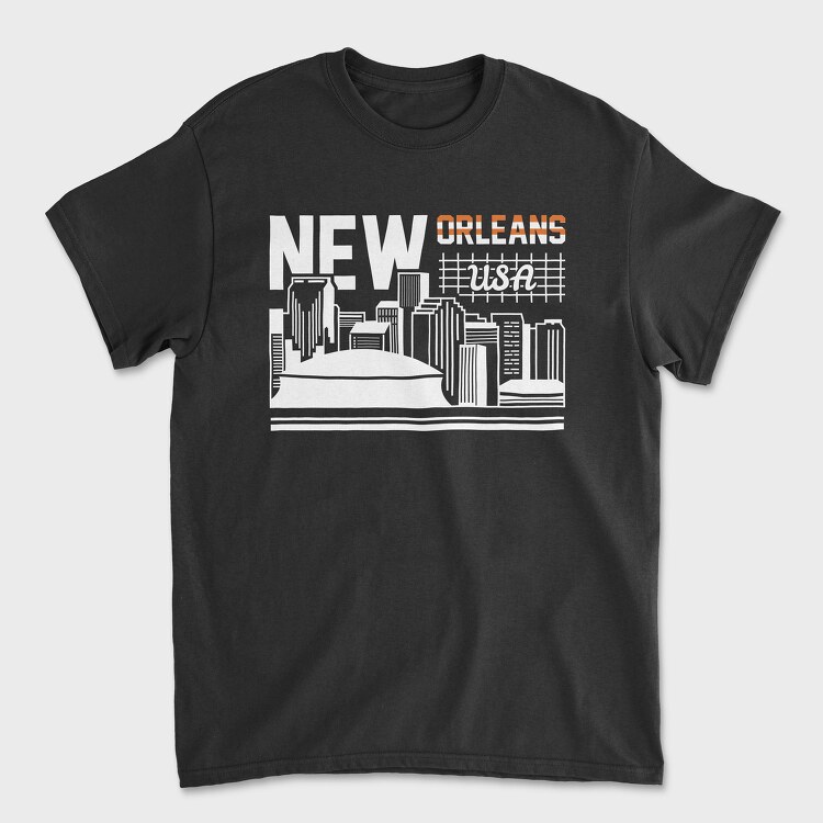 New Orleans, Tricou Barbati (Unisex)