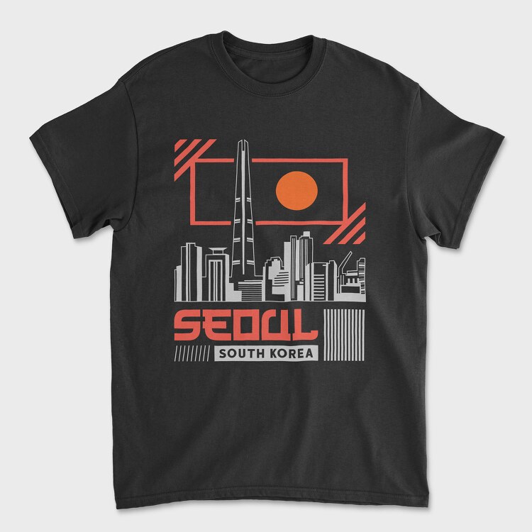 Seoul, Tricou Barbati (Unisex)