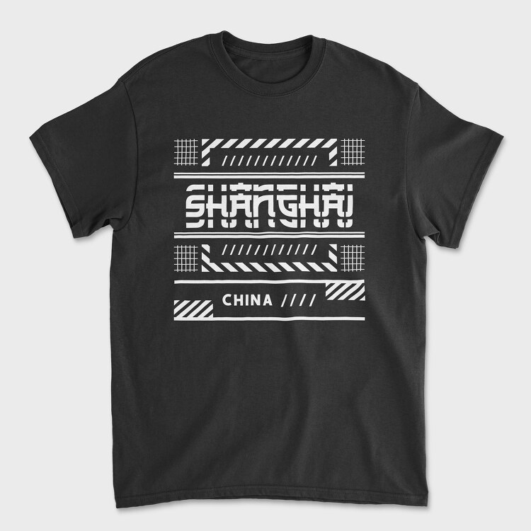 Shanghai, Tricou Barbati (Unisex)