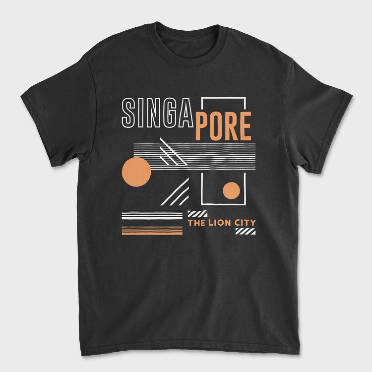 Singapore, Tricou Barbati (Unisex)