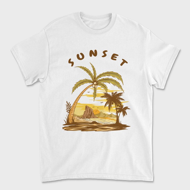 Sunset, Tricou Barbati (Unisex)