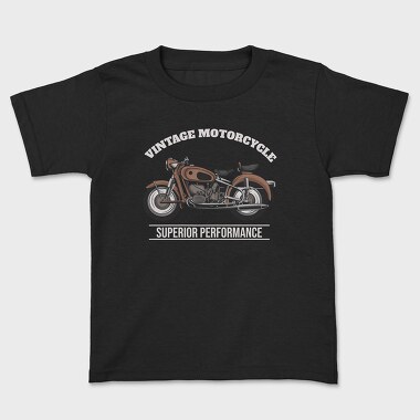 Vintage Motorcycle, Tricou Copii