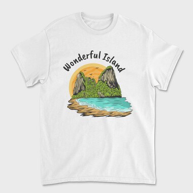 Wonderful Island, Tricou Barbati (Unisex)