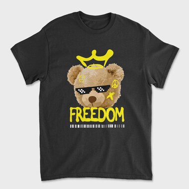 Freedom Bear, Tricou Barbati (Unisex)