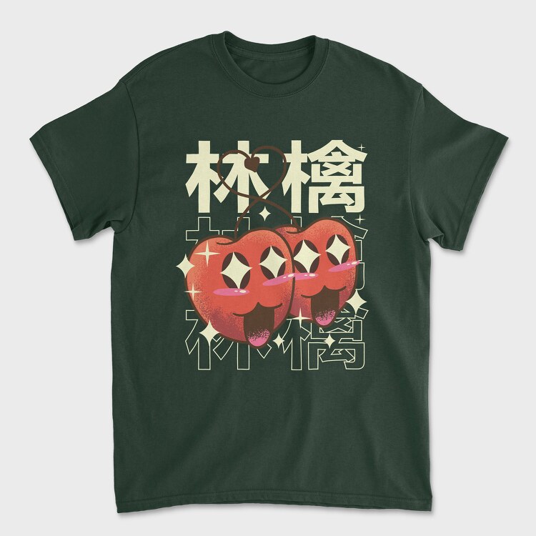 Apple Crazy Kawaii, Tricou Barbati (Unisex)