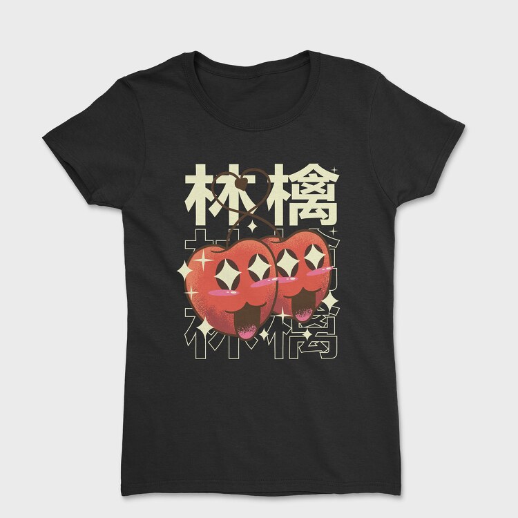 Tricou Femei, Apple Crazy Kawaii