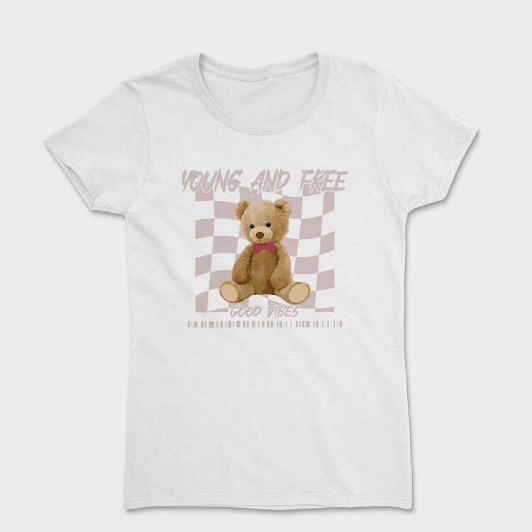 Young and Free Bear, Tricou Femei